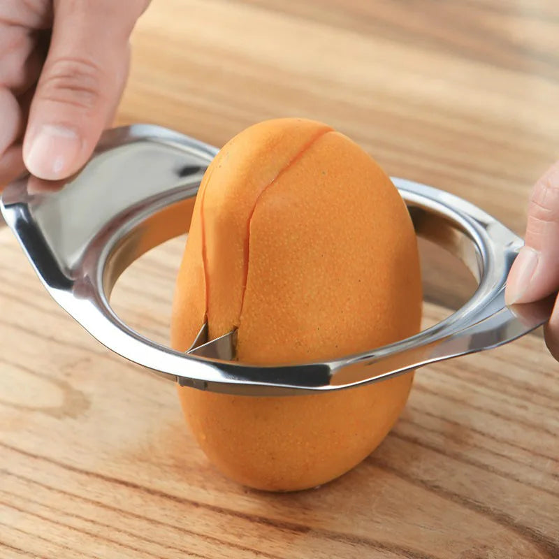 Manual Stainless Steel Mango Corer Vegetable Fruit Slicer Food Crusher Processor  Practical Gadget Home Kitchen Accessories