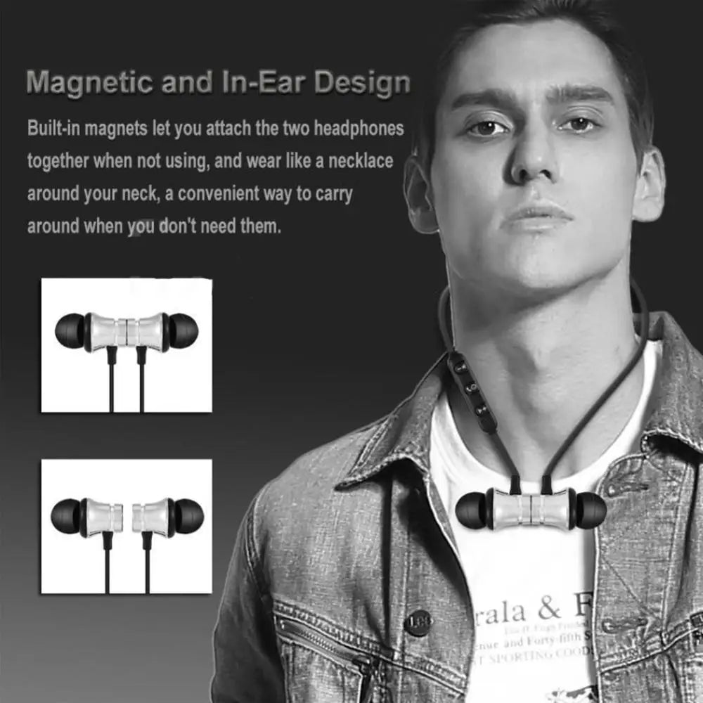 XT-11 Bluetooth 4.2 Wireless Earphone Sports Headset Waterproof Earbuds Neckband Magnetic Headphone With Mic For Samrtphones