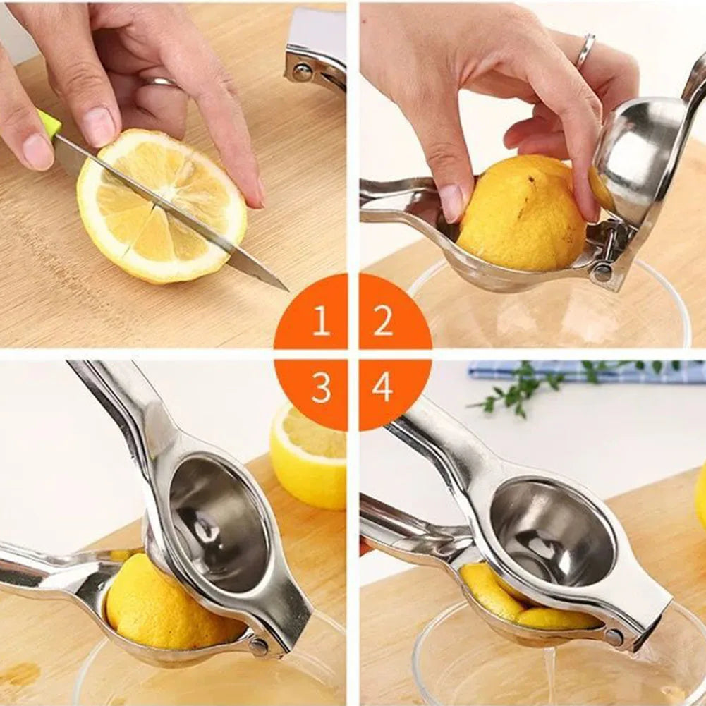 Lemon Juicer Stainless Steel Manual Juicer Processor Kitchen Juice Fruit Press Citrus Juicer Lemon Press