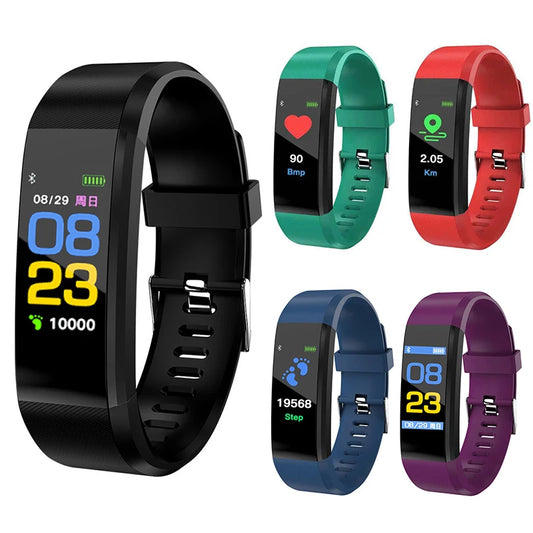 Plus Smart Watch Men Fitness Tracker For Xiaomi Huawei 115 Women  Heart Rate Blood Pressure Monitor Sport Waterproof Smartwatch