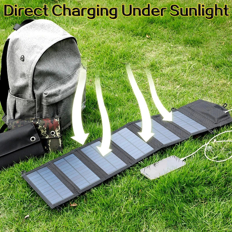 6-fold 800W Foldable solar panel portable solar panels charger USB 5V DC Full time power solar panel mobile power supply