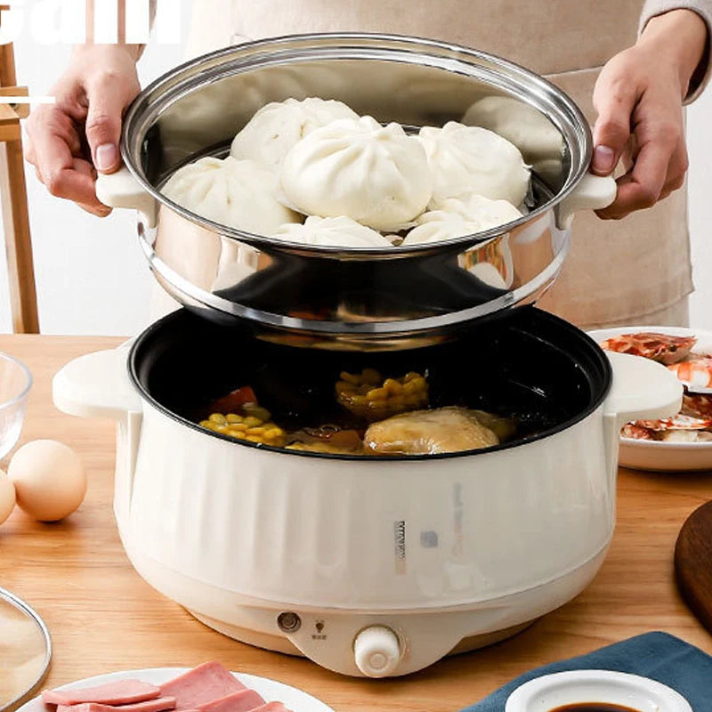 1.7L Multi Cookers Electric Pot 1-2 People Household Non-stick Pan Single/Double Layer Hot Pot  Cooking pot Electric Rice Cooker
