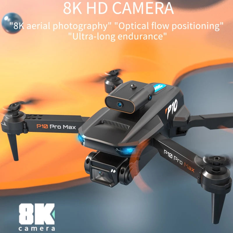 8K Drone 360 Full Obstacle Avoidance With ESC HD Dual Camera 5G Wifi FPV Optical Flow Hover Foldable Quadcopter Professional UAV