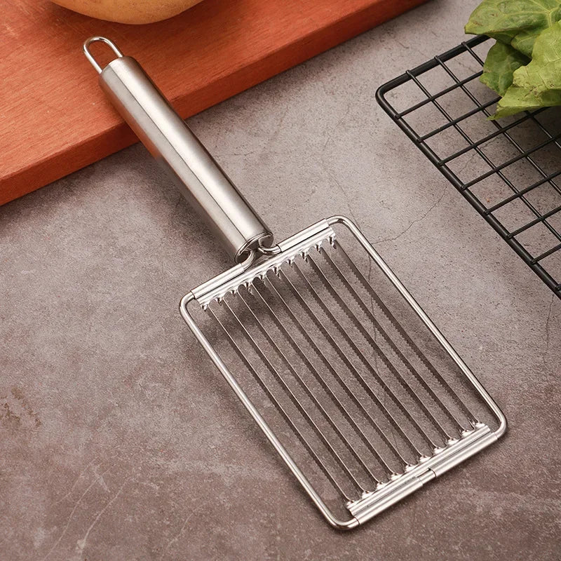 Stainless Steel Tomato Potato Ham Slicer Fruit Vegetable Cutter Tools Manual Food Knife Processors Home Kitchen Accessories