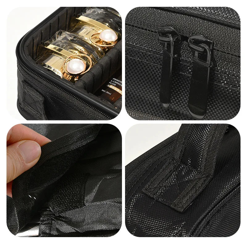 New Makeup Bag for Women Travel Waterproof Necessary Beauty Brush Embroidery Tool Storage Cosmetic Case Professional Makeup Box