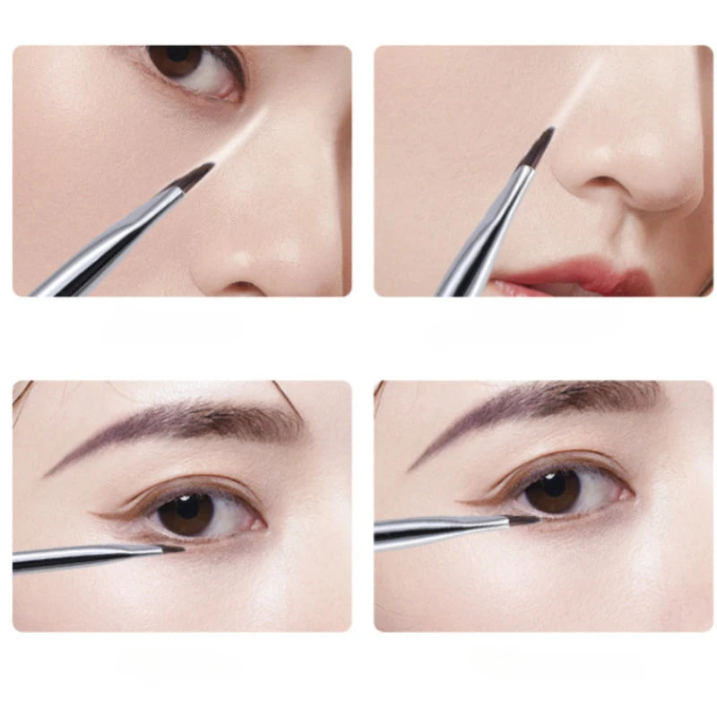 Upgrade Blade Eyeliner Brush Ultra Thin Fine Angle Flat Eyebrow Brush Under The Eyes Place Makeup Brush Precise Detail Brush