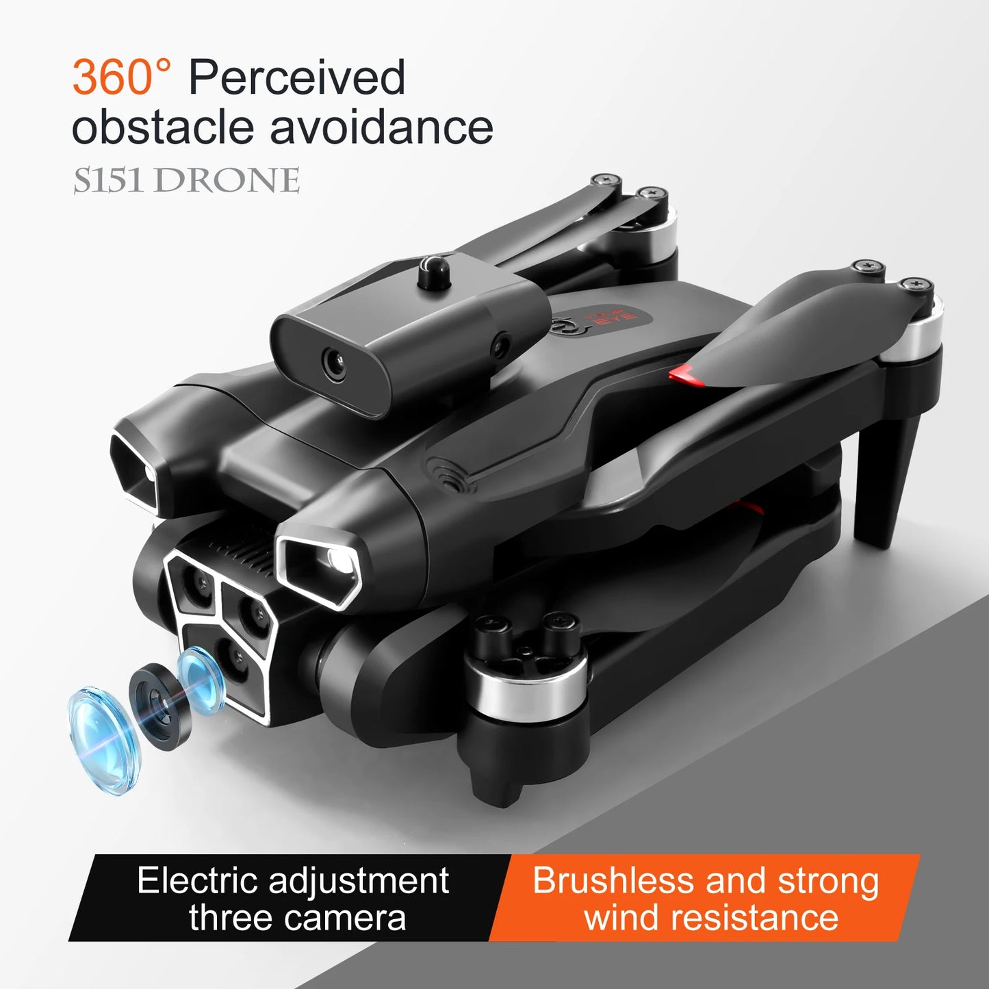 Ne S151 MAX Drone 8K High Definition Aerial Photography Dron 5G Obstacle Avoidance Remote Control Aircraft Optical Flow Quadcopt