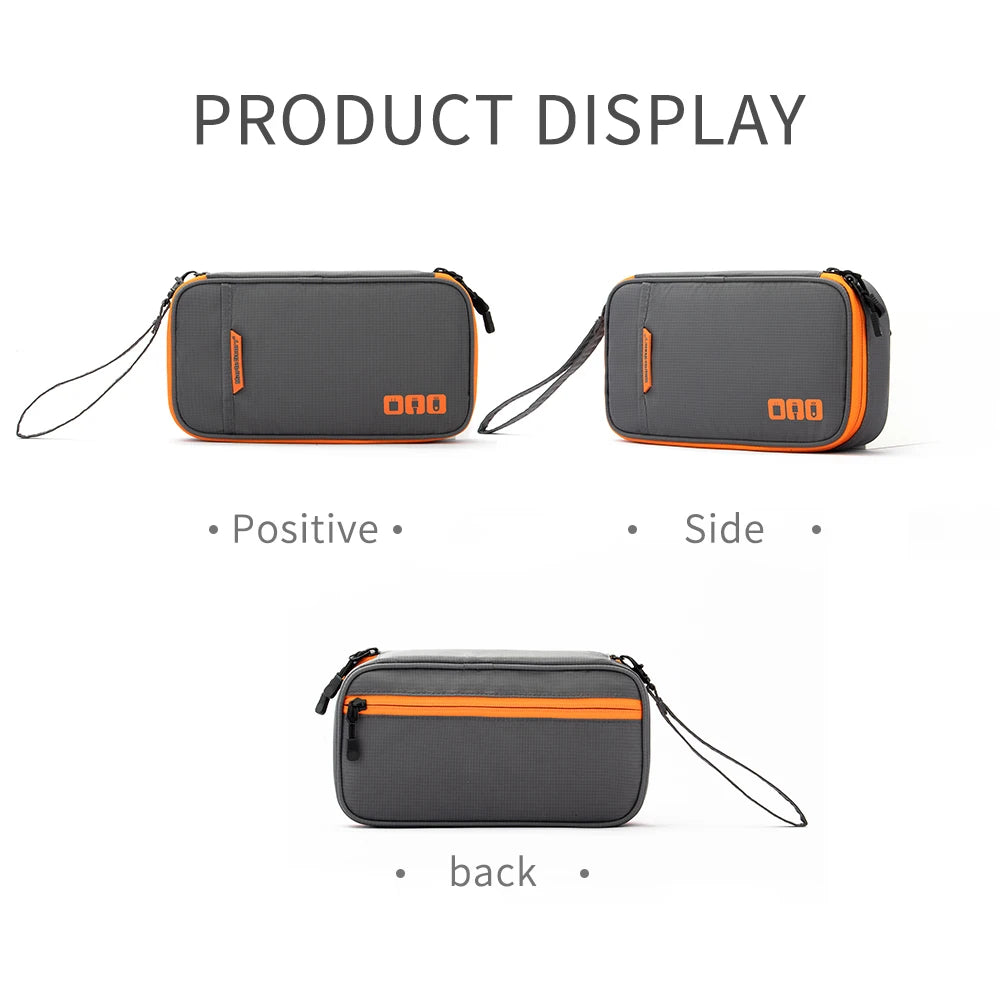 Travel Essentials Cable Organizer Bag - Small Charging Cord Storage, Charger, Cables, Cord Storage and Accessory Bag