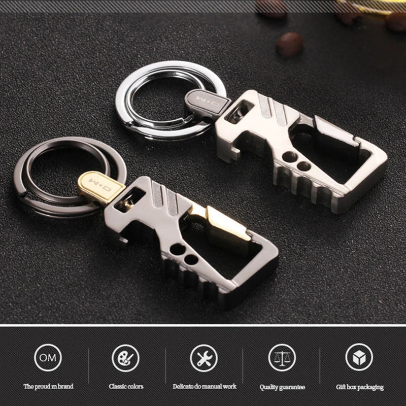 Multifunctional Men's Key Chain Metal Waist Chain Accessories Creative High Grade Chain Key Chain Bottle Opener Pendant Gift