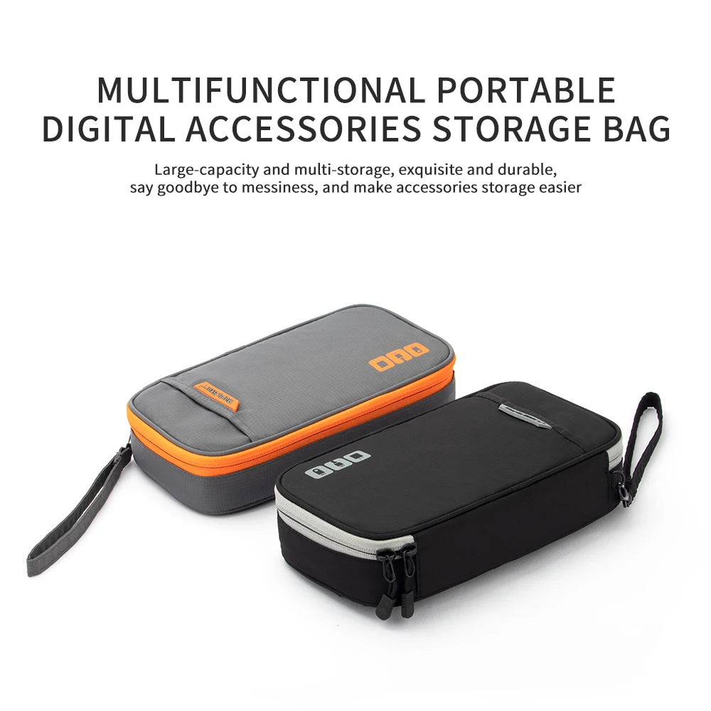 Travel Essentials Cable Organizer Bag - Small Charging Cord Storage, Charger, Cables, Cord Storage and Accessory Bag