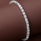 Gold Rhinestone Flexible Crystal Bracelets for Women