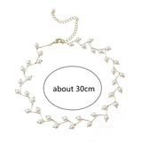 Korean fashion imitation pearl necklace with pendant