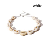 Bohemian cowrie shell necklace for women