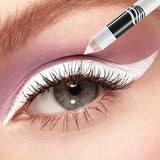 1/12 Pcs White Eyeliner - Waterproof, Smooth, Long-lasting Brightener, Easy to Apply Makeup Tool.