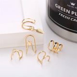 Non-piercing gold metal ear clips