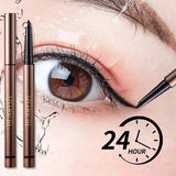 Red Waterproof Eyeliner Gel Pen - Long Lasting, Quick Drying, Smooth Matte Finish for Effortless Eye Makeup.