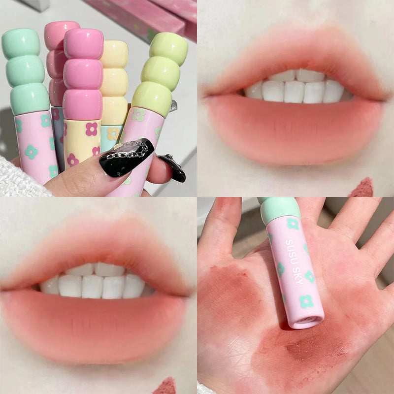 Candy Fruit Clay Milk Mist Velvet Matte Lip Gloss | anti-aging,beauty tools,blush,body lotion,brow gel,cleanser,conditioner,cruelty-free,exfoliator,eyeshadow,face mask,foundation,fragrance,hair care,hair styling,highlighter,lip balm.,lipstick,makeup,makeu