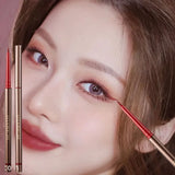 Red Waterproof Eyeliner Gel Pen - Long Lasting, Quick Drying, Smooth Matte Finish for Effortless Eye Makeup.