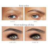 Four-Jaw Ultra-Fine Waterproof Eyebrow Pencil - Long-Lasting 3D Dark Brown Tattoo Cosmetic