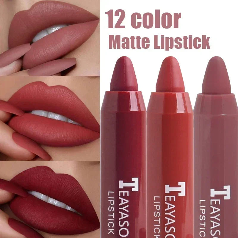 Waterproof matte lip liner pencil