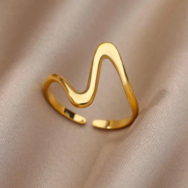 Stainless steel heart ring for women