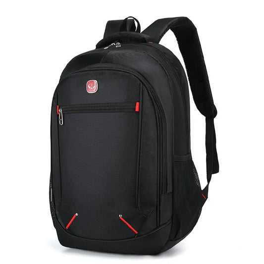Large-capacity Student School Bag Casual Solid Color Backpack Material Oxford Men New Backpack Multi-functional  Simple Bag