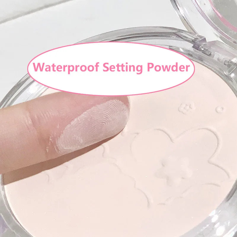 Waterproof Oil Control Matte Setting Powder – Lightweight Tulle Finish for Natural Makeup.