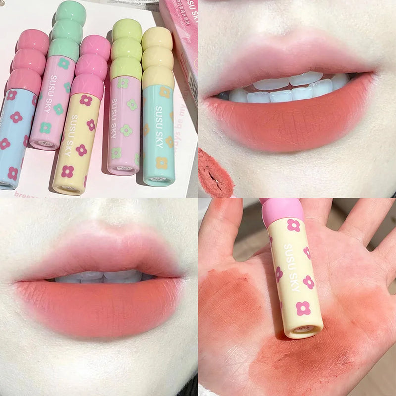 Candy Fruit Clay Milk Mist Velvet Matte Lip Gloss | anti-aging,beauty tools,blush,body lotion,brow gel,cleanser,conditioner,cruelty-free,exfoliator,eyeshadow,face mask,foundation,fragrance,hair care,hair styling,highlighter,lip balm.,lipstick,makeup,makeu