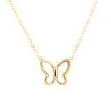 Korean acrylic butterfly necklace for women