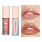 Mirror Pearlescent Waterproof Lip Gloss - Long-lasting, moisturizing shine with glitter for women's makeup.