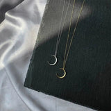 Luxury moon necklace for women gift 2024.