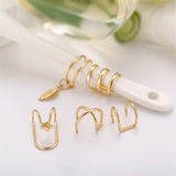 Non-piercing gold metal ear clips