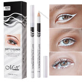 1/12 Pcs White Eyeliner - Waterproof, Smooth, Long-lasting Brightener, Easy to Apply Makeup Tool.