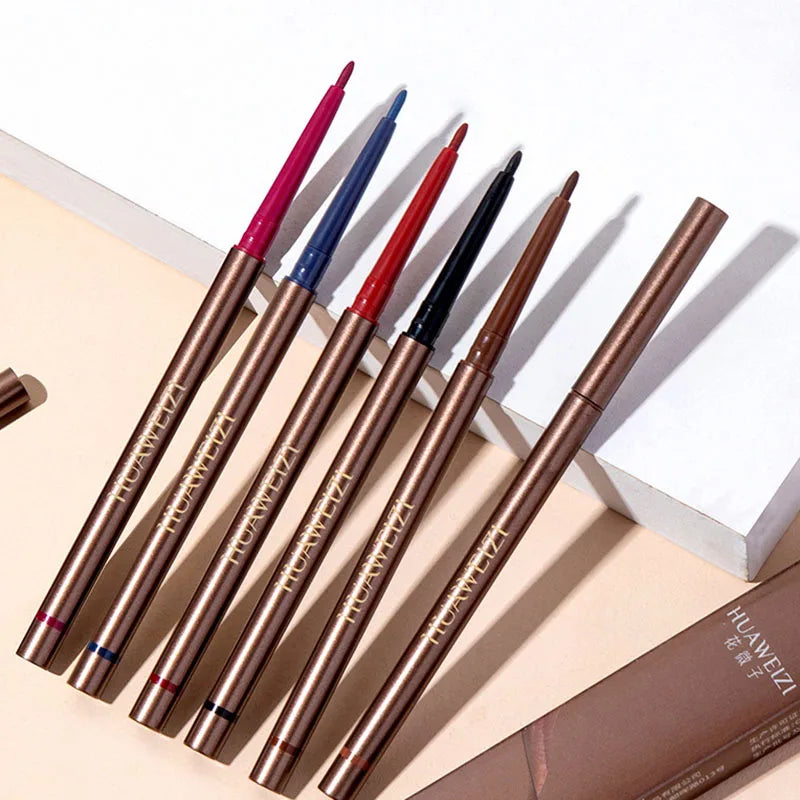 Red Waterproof Eyeliner Gel Pen - Long Lasting, Quick Drying, Smooth Matte Finish for Effortless Eye Makeup.